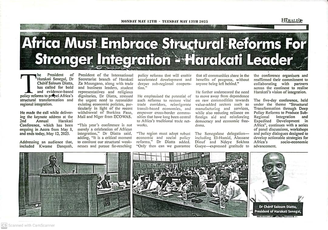 HARAKATI ZA MUUNGANO 2ND INTERNATIONAL CONFERENCE IN THE HERALD NEWSPAPER