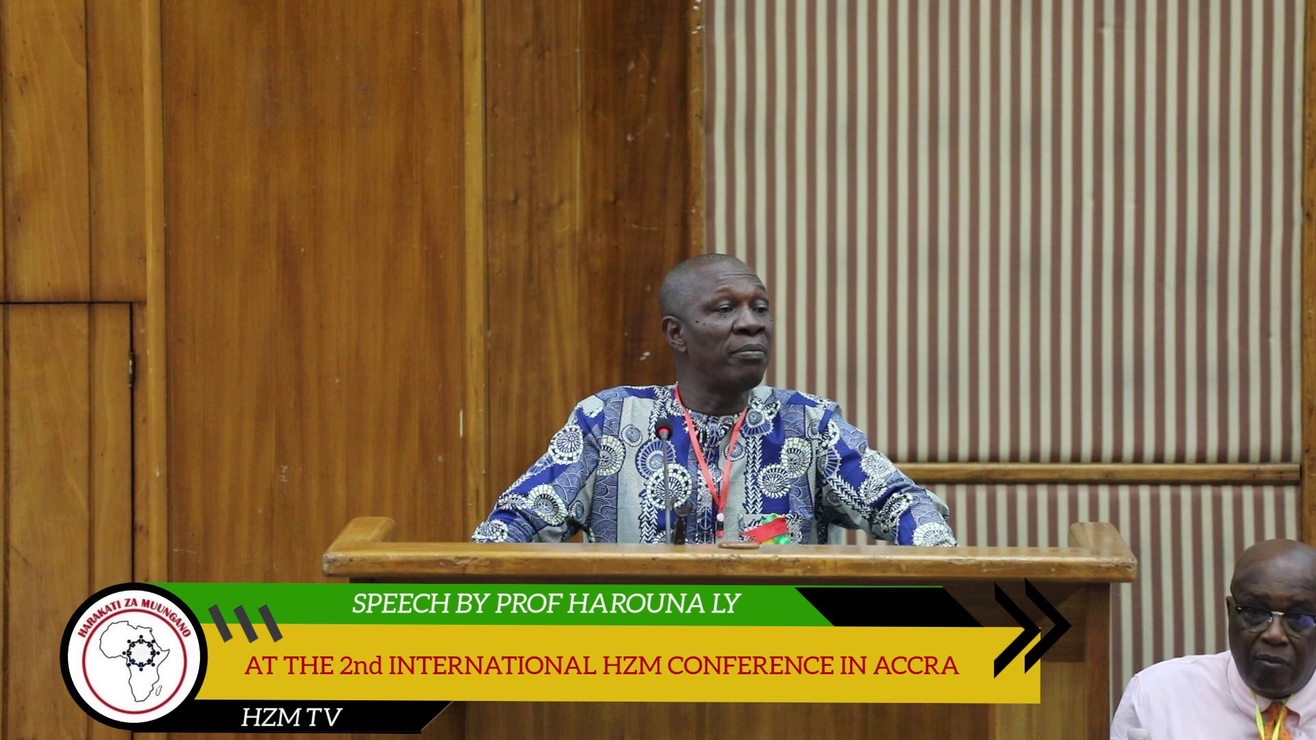 SPEECH BY PROF HAROUNA LY AT THE 2nd INTERNATIONAL HZM CONFERENCE IN ACCRA